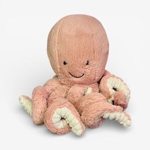 Jellycat Odell Octopus Plush 6” Pink Cream Soft Collectible